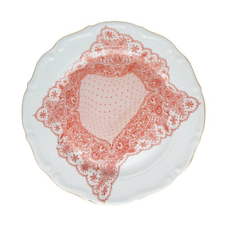 PORSELEN ÇUKUR TABAK 22 CM VOLENTE DENTELLE CORAL