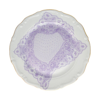 PORSELEN TABAK 27 CM VOLENTE DENTELLE LILAC