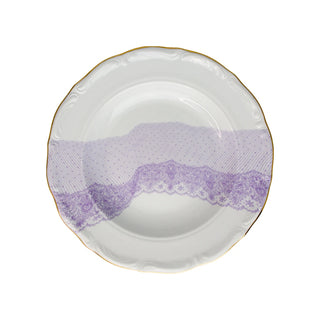 PORSELEN ÇUKUR TABAK 22 CM VOLENTE DENTELLE LILAC