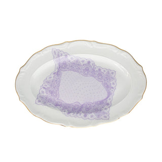 PORSELEN KAYIK TABAK 27 CM VOLENTE DENTELLE LILAC