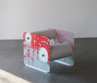 Loop Armchair Liquid Red | One Of A Kind