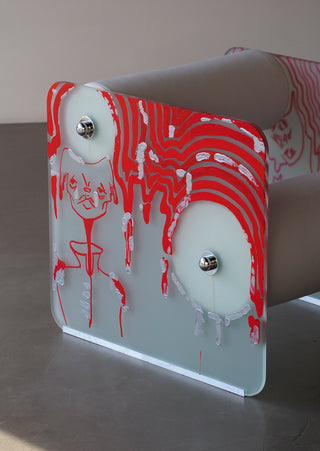 Loop Armchair Liquid Red | One Of A Kind
