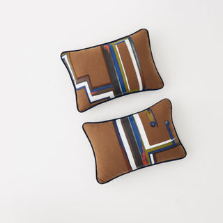 Hand-Painted Linen Cushion Set
