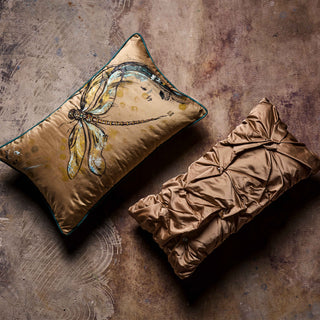 Draped Silk Cushion