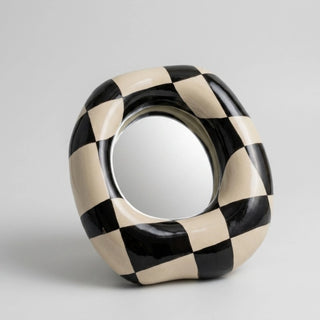 Black Checkered Boiler Mirror
