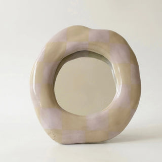 Blush Checkered Boiler Mirror