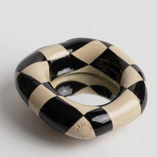 Black Checkered Boiler Mirror