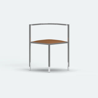 Maçka Corner Chair - Brushed Stainless Steel