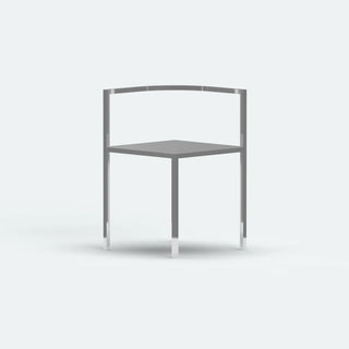 Maçka Corner Chair - Brushed Stainless Steel