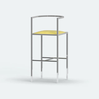 Maçka Bar Stool - Brushed Stainless Steel