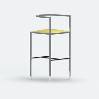 Maçka Bar Stool - Brushed Stainless Steel