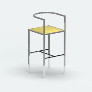 Maçka Bar Stool - Brushed Stainless Steel
