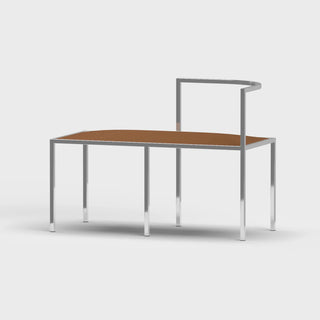 Maçka Bench - Brushed Stainless Steel