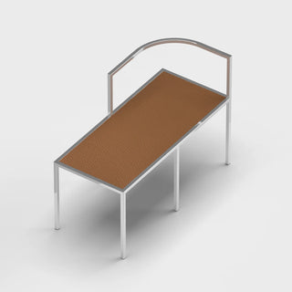 Maçka Bench - Brushed Stainless Steel