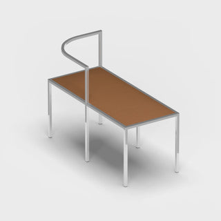Maçka Bench - Brushed Stainless Steel