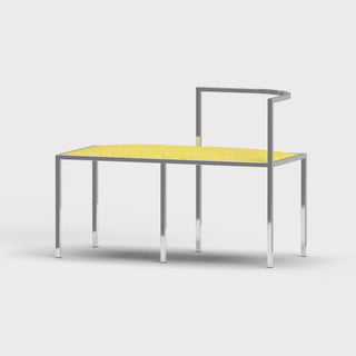 Maçka Bench - Brushed Stainless Steel