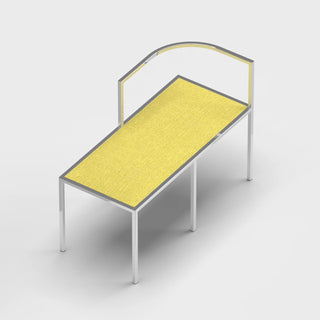 Maçka Bench - Brushed Stainless Steel
