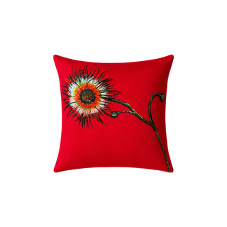 Passion Flower Hand Painted Cushion - Created for Meji Design+Gallery