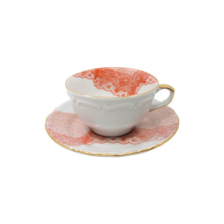 ÇAY FİNCANI VOLENTE DENTELLE CORAL